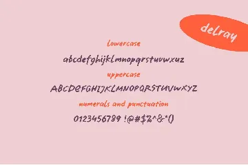 SA Del Ray Handwritten Font