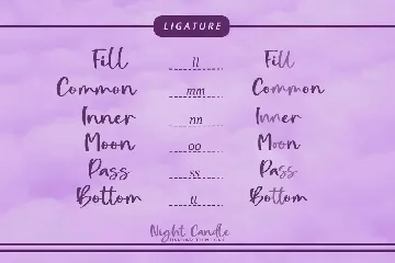 Night Candle font