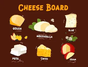 Bitten Cheese Advertisement Font