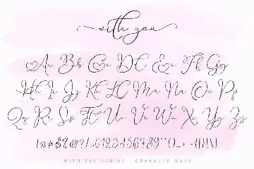 With You // Lovely Script Font