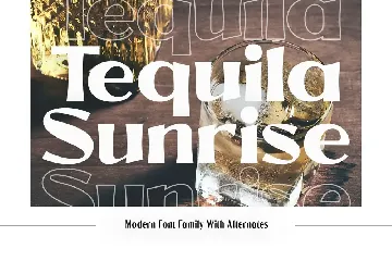 Tequila Sunrise Typeface font