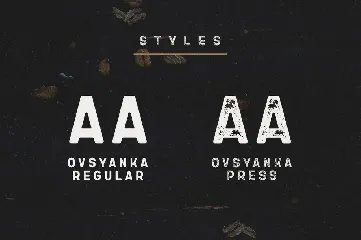 Ovsyanka Typeface font