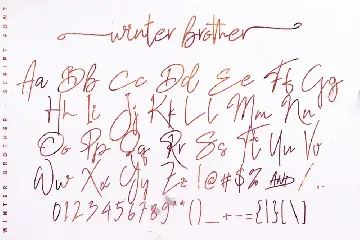 Winter Brother font