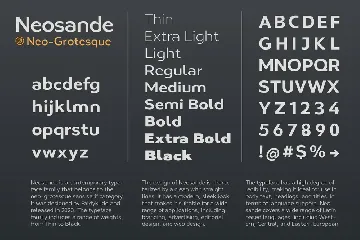 Neosande font