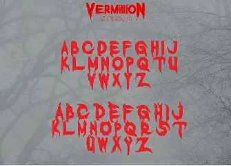 Vermillion Halloween Font