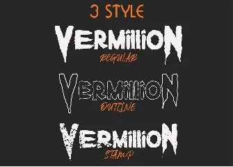 Vermillion Halloween Font