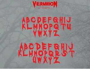 Vermillion Halloween Font