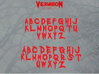 Vermillion Halloween Font