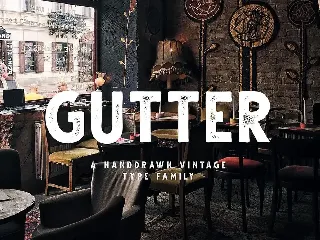 Gutter Rust font