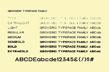 Groveric font