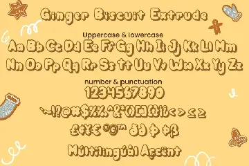 Ginger Biscuit - Christmas Font