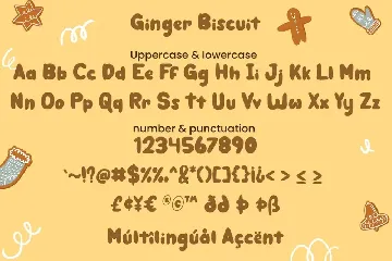 Ginger Biscuit - Christmas Font