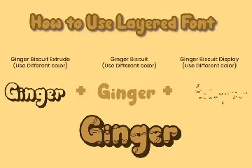 Ginger Biscuit - Christmas Font