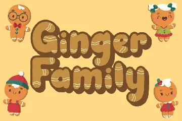 Ginger Biscuit - Christmas Font