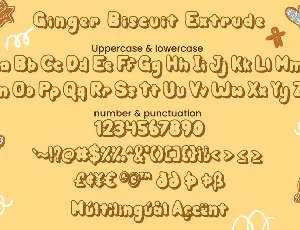 Ginger Biscuit - Christmas Font