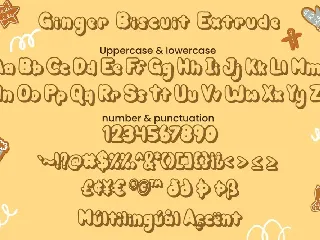 Ginger Biscuit - Christmas Font