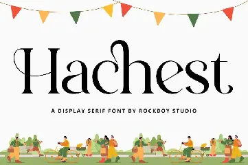 Hachest - Display Serif Font