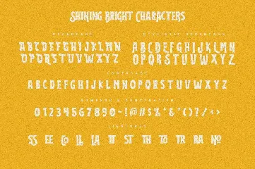 Shining Bright Typeface font