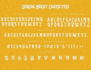 Shining Bright Typeface font