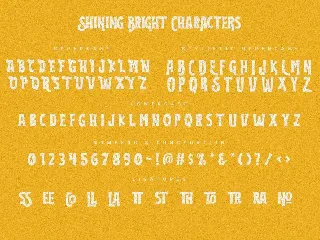 Shining Bright Typeface font