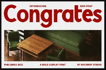 Congrates - Logo Font