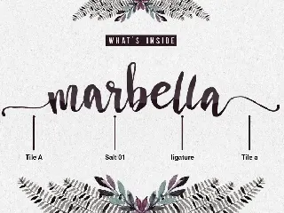 Marbella Typeface font