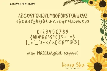 Honey Sky-Handwritten Font