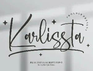 Karlissta Script Font