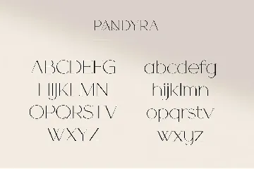 Pandyra - Delicate Luxury Serif font