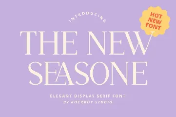 The New Seasone - Elegant Display Serif font