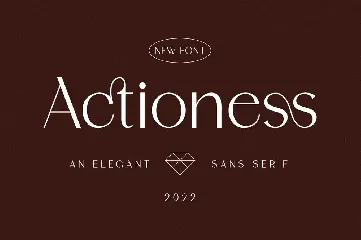 Actioness - Business Font