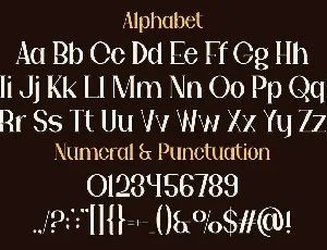 Hilga - A Modern Display Font