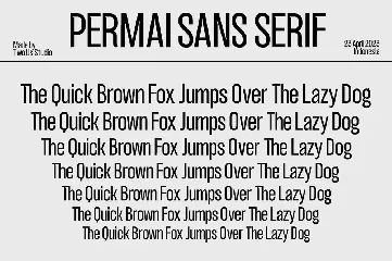 Permai - Modern Sans Sterif Typeface font