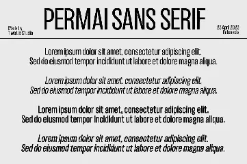 Permai - Modern Sans Sterif Typeface font