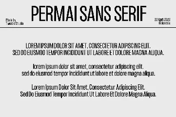 Permai - Modern Sans Sterif Typeface font