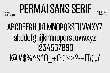 Permai - Modern Sans Sterif Typeface font