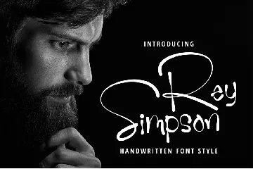 Rey Simpson font