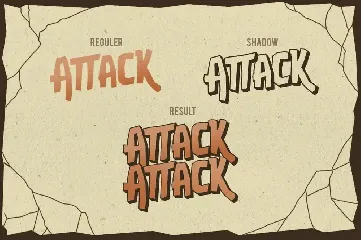 Attack-Attack Typeface font