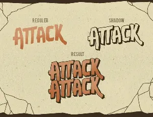 Attack-Attack Typeface font