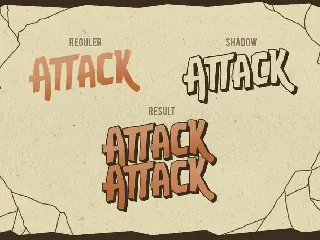 Attack-Attack Typeface font