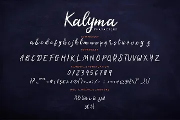 Kalyma Brush Script Business Font