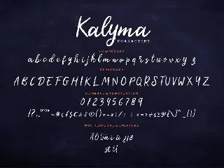 Kalyma Brush Script Business Font