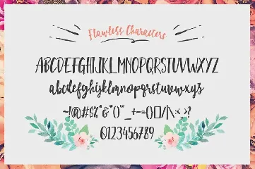 Flawless Script font