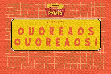 Hot Potato - All Caps Display Font