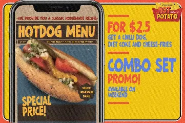 Hot Potato - All Caps Display Font