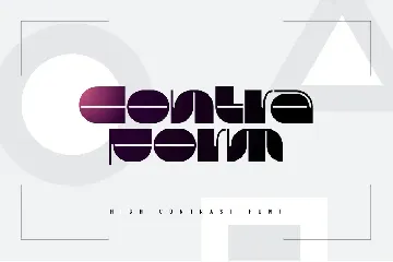 Contraform - High Contrast Font