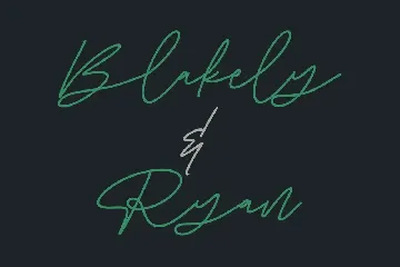 Angel Rise Monoline Signature Font