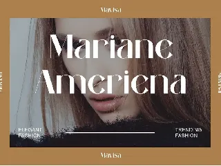 Mavisa Modern Sans Serif Typeface font