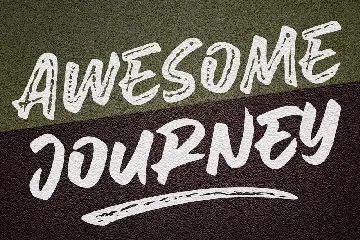 Awesome Journey - Brush Font