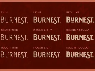 Burnest font